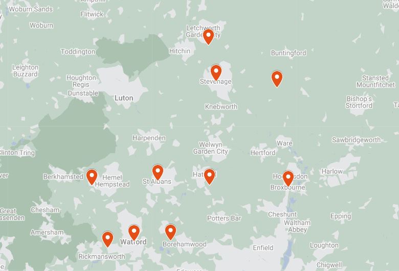 Hertfordshire: 264 buildings and pieces of land 'unused'