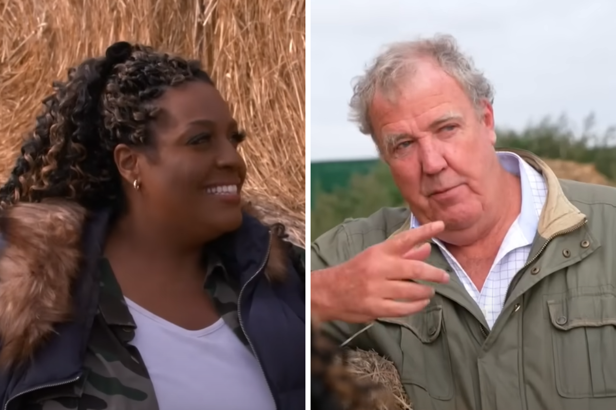 Alison Hammond falls at Jeremy Clarkson's Diddly Squat Farm