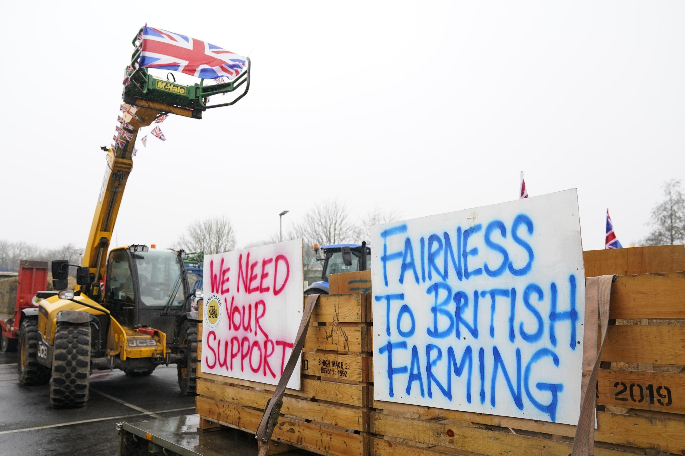 Farmers warn food security ‘really under threat’ amid supermarket protest