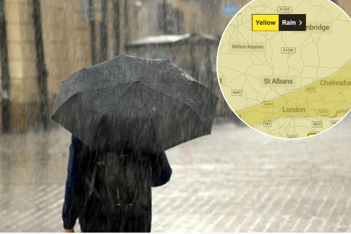 Hertfordshire weather: Met Office yellow warning for rain