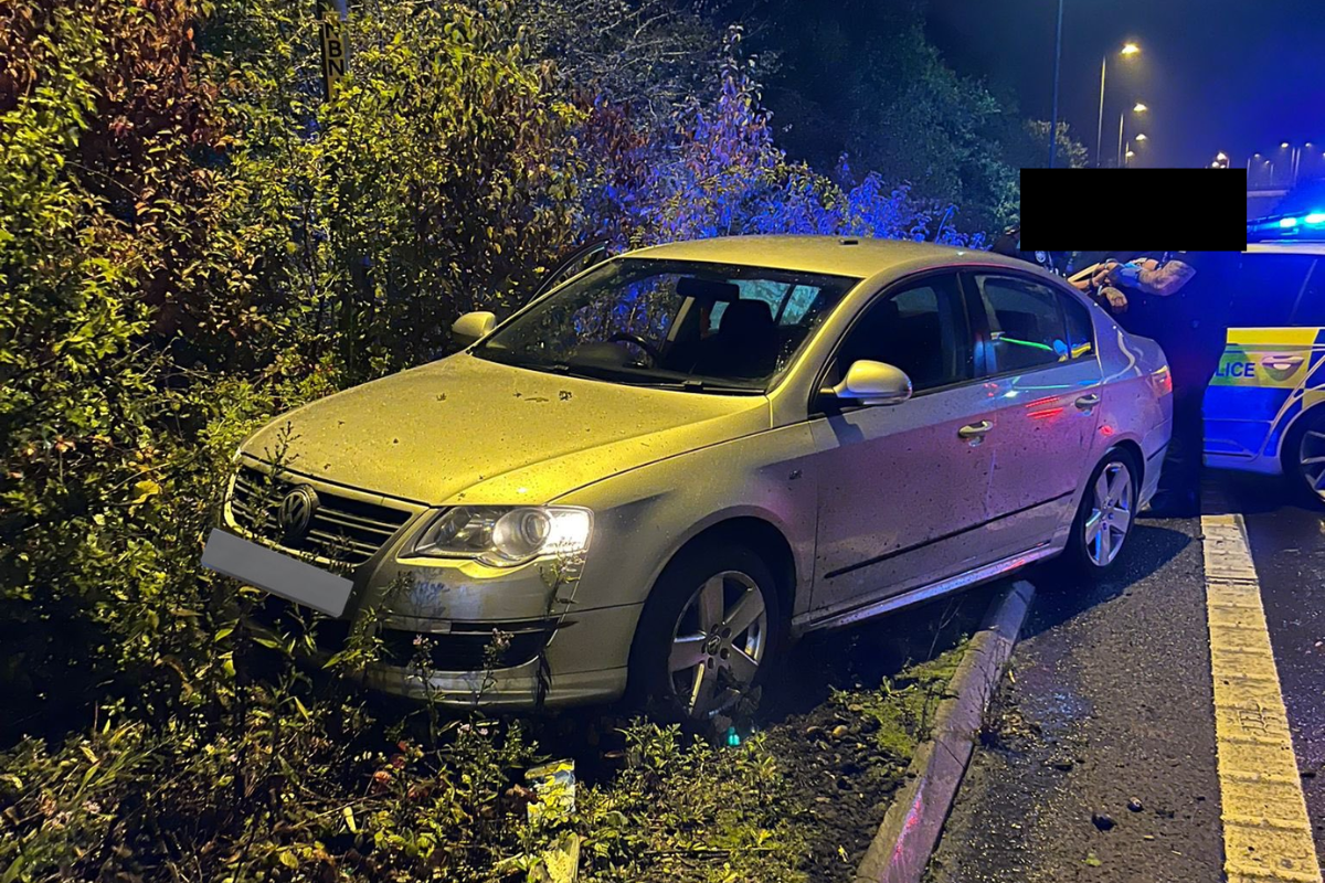 Man jailed after going off-road in '130mph police chase' yesterday