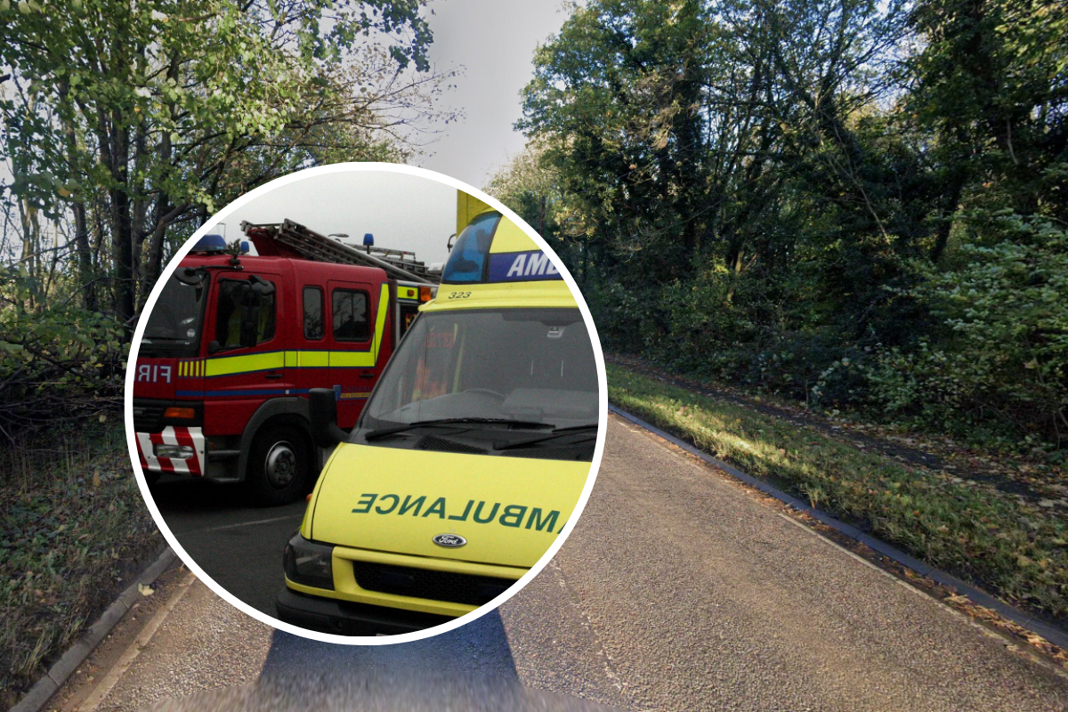 Two hospitalised as firefighters rescue person after van and car crash