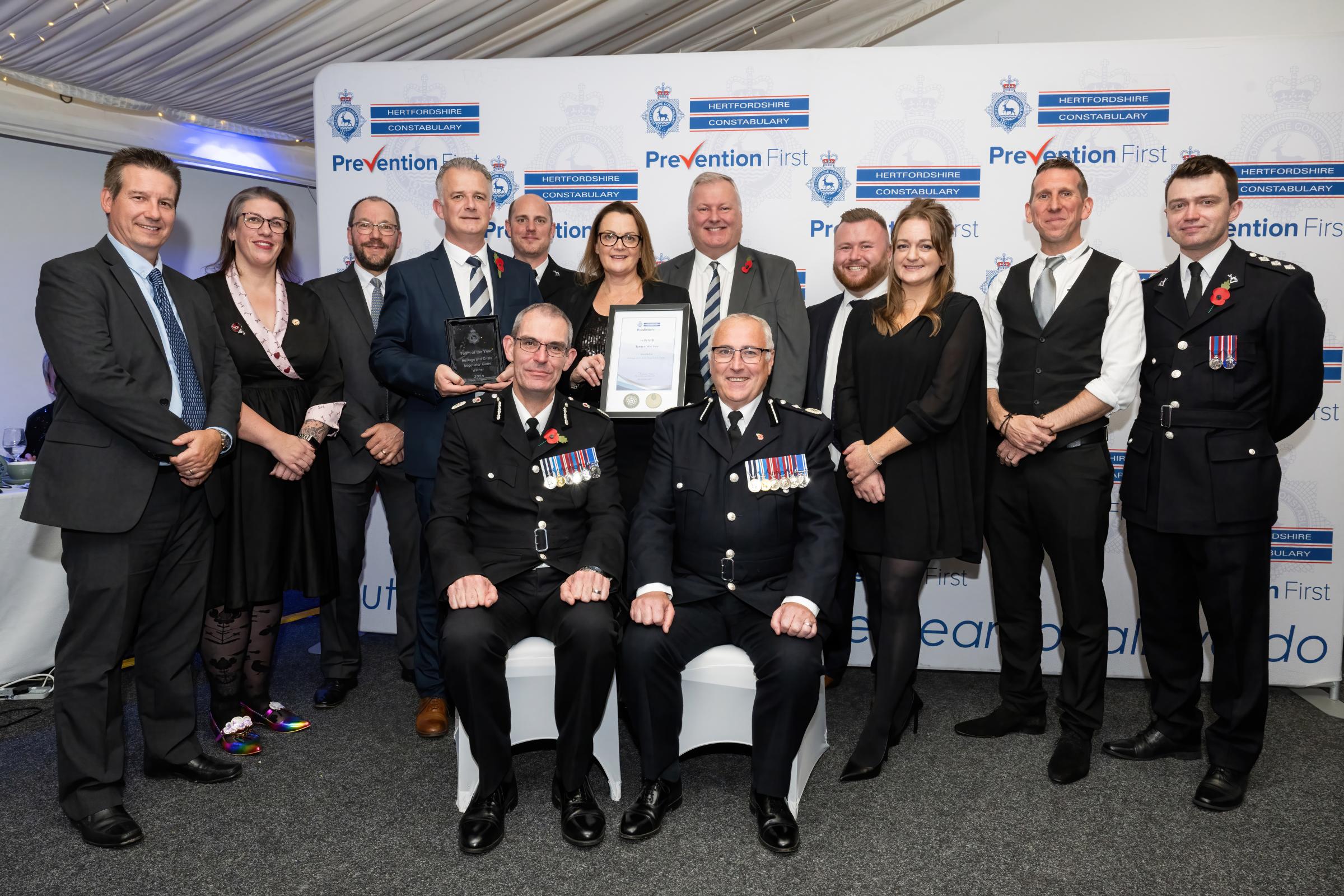 Winners of Hertfordshire Chief Constable's annual awards announced